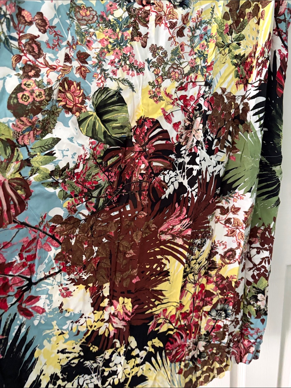 J. Jill Floral Print Dress in Yellow, Brown, Pink - Picture 4 of 7